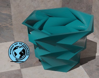 Geometrische plantenbak STL-bestand, 3D-printer bloempotmodel