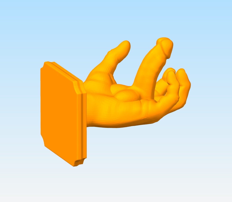 Palm Penis Stl File, Hand With Penis 3D Printable Model , +18 Nude Dick ...