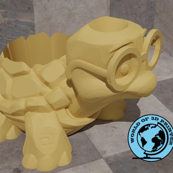 Turtle Planterpot Stl File, Animal Flowerpot Stl File, Animal Pot 3d modelling stl, Digital File for 3D Printer, Printable Stl Items