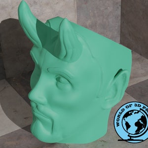 Lucifer Planterpot Stl File, Lucifer Flowerpot Stl File, For 3d Printers Vase Stl, Lucifer Cosplay 3d Modelling Stl , Lucifer Penholder Stl