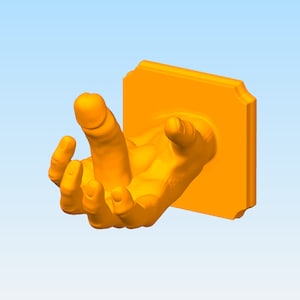 Palm Penis Stl File, Hand With Penis 3D Printable Model , +18 Nude Dick