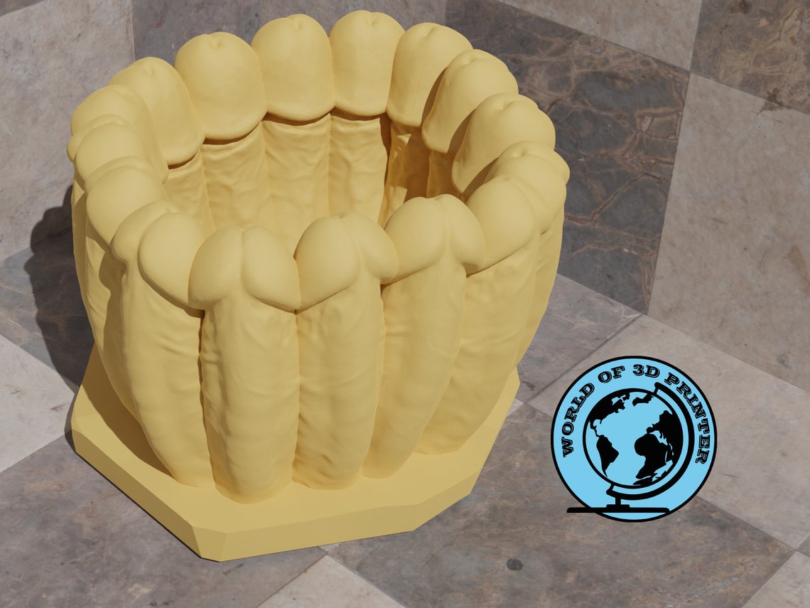 Penis Pot Stl File, Naked 3D Printable Model , 18 Nude Dick Figures ...