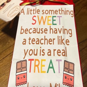 Sticker for Teacher Gift