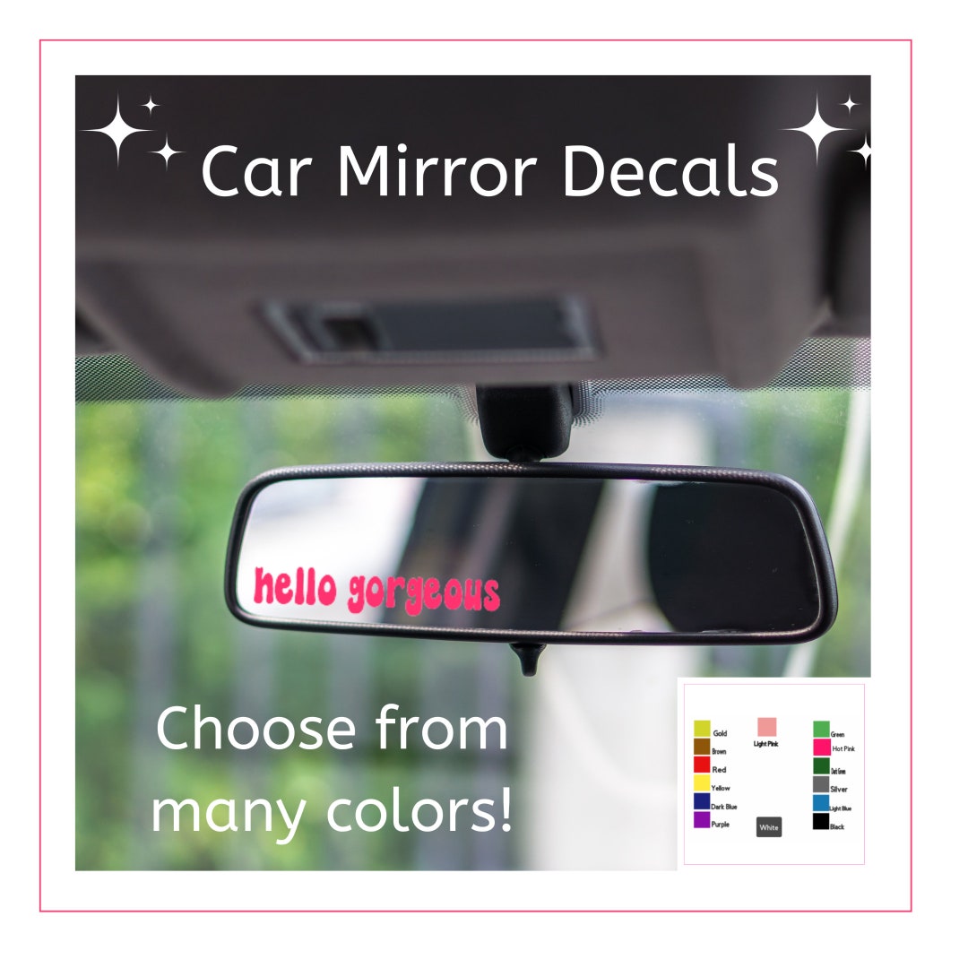 Mirrow Car Sticker Car Mirror Decal Car Mirror Sticker Rear View Mirror Decal Car Decal ...