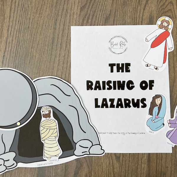 The Raising of Lazarus Activity Pack, Lazarus Bible Story, Miracle of Jesus, Sunday School Printable, Homeschool, Christian, Coptic Orthodox
