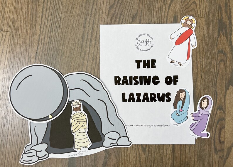 The Raising of Lazarus Activity Pack, Lazarus Bible Story, Miracle of ...