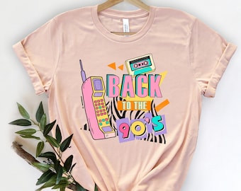 Vintage Back to 90s T-shirt, Womens Graphic Tee, Retro