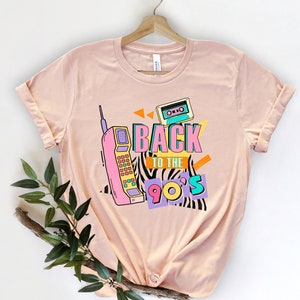 Vintage Back To 90s T-shirt, Womens Graphic Tee, Retro Nostalgia 90s Shirt Gift, Cassette Shirt,90s Party Costume ,90s Birthday Shirt,