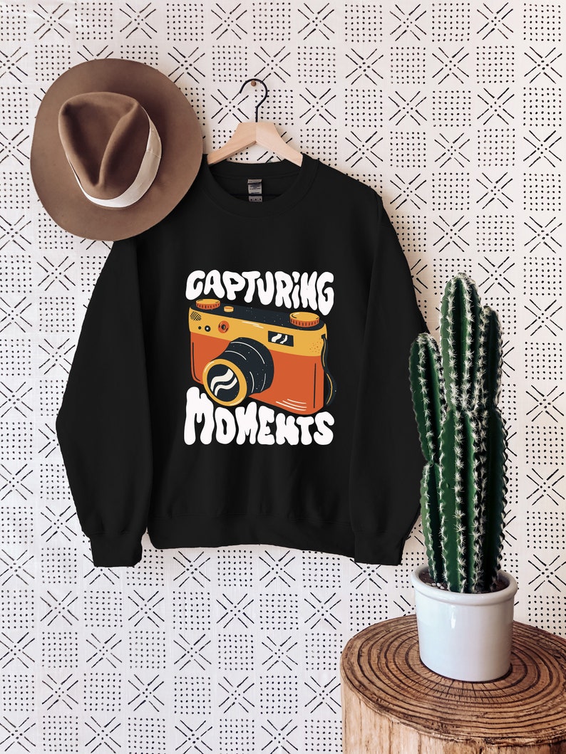 Capturing Moments Sweatshirt, Funny Camera Sweater, Photographer Sweatshirt, Photography Gift, Camera T Shirt, Photography Lover, image 3