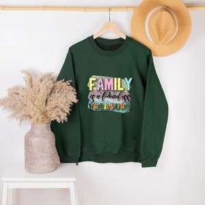 Family is a Priceless Treasure Sweat, Family Sweatshirts, Family Love Sweatshirt, Mom Crewneck, Gift For Family, Family Matching Sweatshirt
