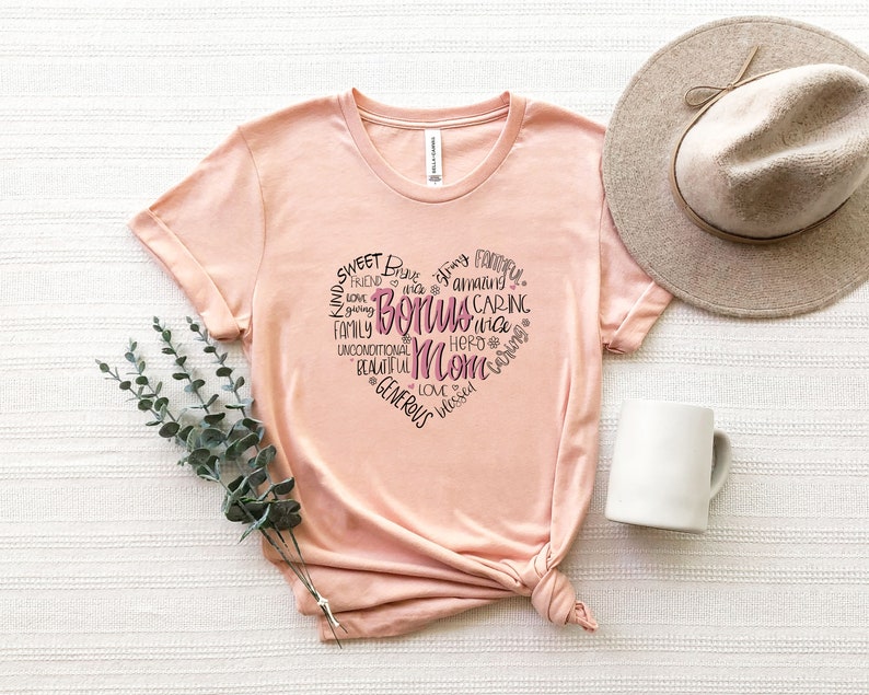 Be Kind Amazing Faithful Bonus Mom T-Shirt, Bonus Mom Gifts for Mother's Day, Step Mama Shirt, New Mom Shirt, Cute Gift For Mom, image 3