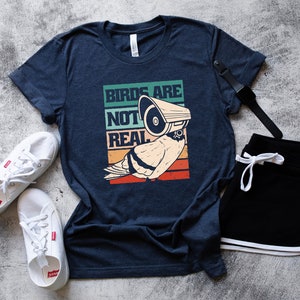 Birds Are Not Real T-shirt, Funny Vintage Birds Shirt, Gift for Friend, Conspiracy Theory Shirt, Bird T-Shirt, Spies Birds Shirt