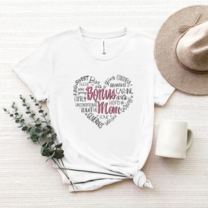 Be Kind Amazing Faithful Bonus Mom T-Shirt, Bonus Mom Gifts for Mother's Day, Step Mama Shirt, New Mom Shirt, Cute Gift For Mom, image 2