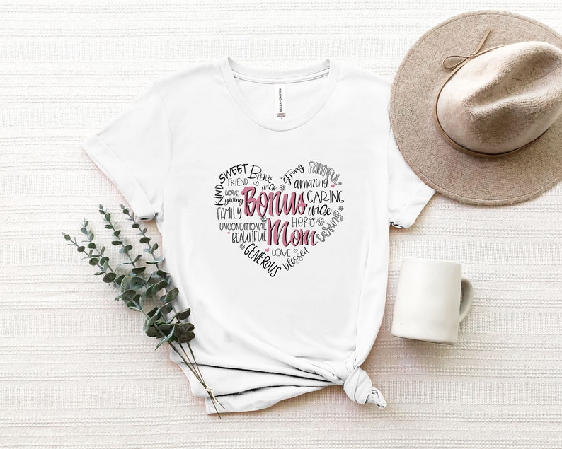 Be Kind Amazing Faithful Bonus Mom T-Shirt, Bonus Mom Gifts for Mother's Day, Step Mama Shirt, New Mom Shirt, Cute Gift For Mom, image 2