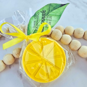 Lemon Soap Favor: Bridal/Baby Shower Citrus Party Thank You Gift