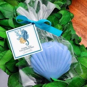 Seashell Soap Favor – Beach Wedding, Bridal Shower, or Bachelorette Party Gift