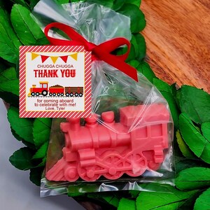 Train favors - Train soap favors - Train party favors - Train baby shower - Train theme party favors - train thank you