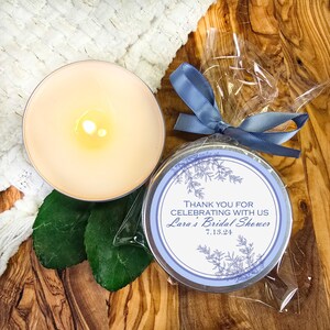 Something blue before I do shower favors-  dusty blue wedding - baptism favors - quinceanera favors - blue floral shower favors