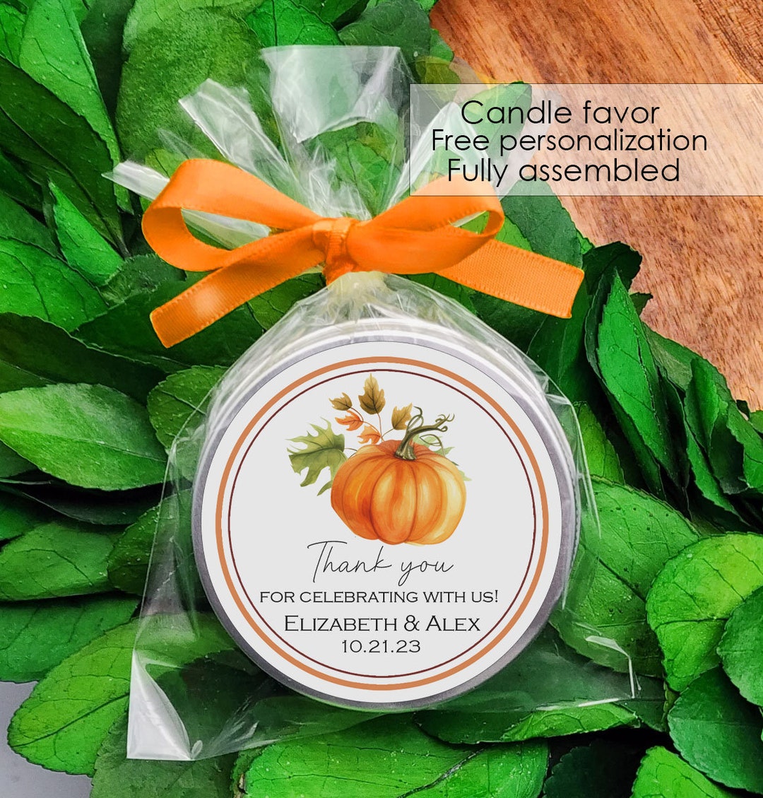 Fall Candle Favors Fall Favors for Guest Fall Wedding Favors Fall