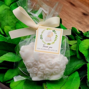 Lamb baby shower favors - Lamb favors - Sheep favor - Lamb soap favor - Baby sheep soap - Lamb baptism