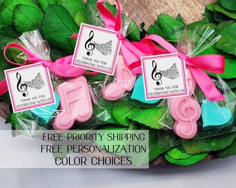 Music theme party favors - music recital favors - Music ribbon - Music party favors - Piano recital