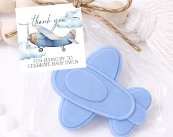 Airplane Soap Favor, Baby Shower Guest Gift, Aviation Party Favor