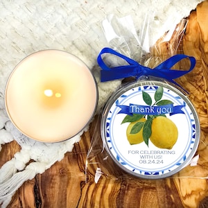 Lemon bridal shower favors - Lemon party favors - Lemon favors - Lemon candles favors - Lemon party decor - Lemon birthday