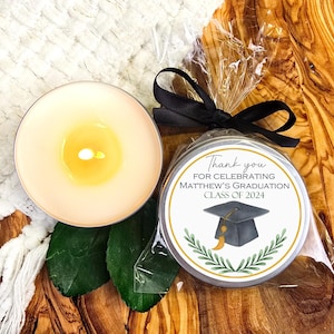 Graduation favors - Graduation favor - Graduation candle tin - college graduation party - high school graduation