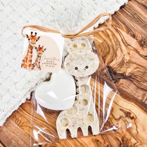 Giraffe Baby Shower Soap Favor – Oatmeal Honey Guest Gift – Safari Theme Party Favor