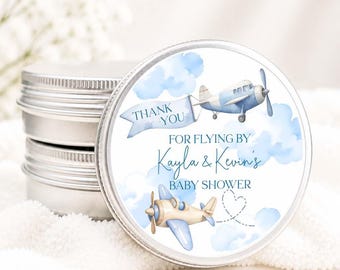 Aviation Candle Favor – Airplane Baby Shower or First Birthday Guest Gift – Our Greatest Adventure