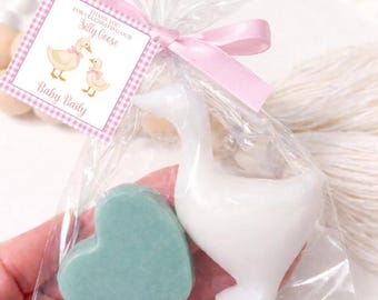 Pink Silly Goose Baby Shower Soap Favors Boy, Personalized Party Favors