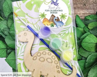 Dinosaur Painting Kit Party Favor: Personalized Kids Birthday Gift