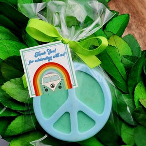 Retro party favors- Two groovy party - Hippie party favors - Groovy party - 1960s party theme - 1970s party theme - Peace symbol favor