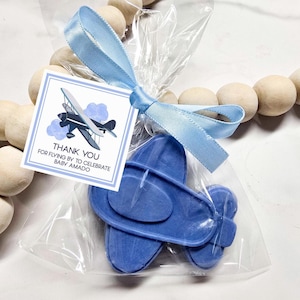 Airplane Soap Favor – Aviation Baby Shower or 1st Birthday Party Gift