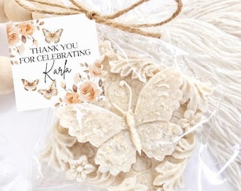 Honey Oatmeal Butterfly Soap Favor for Baby or Bridal Shower
