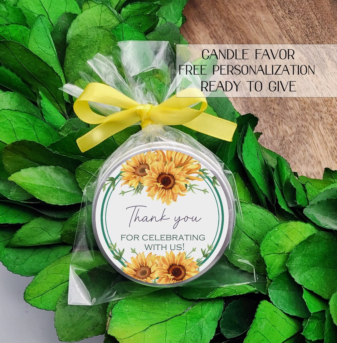 Sunflower Bridal Shower Favors Sunflower Wedding Favors Sunflower Baby