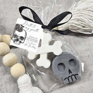 Death to My 20s Soap Favor – Skull and Bones Birthday Party Gift – Funeral for My Youth
