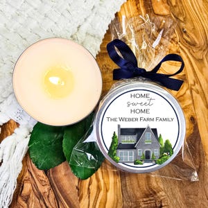 Housewarming favors - Housewarming candle favors - new home party favors -  realtor thank you gifts - house warming favors