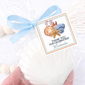 Seashell Soap Favor – Beach Wedding, Bridal Shower, or Coastal Party Gift