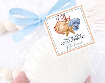 Seashell Soap Favor – Beach Wedding, Bridal Shower, or Coastal Party Gift