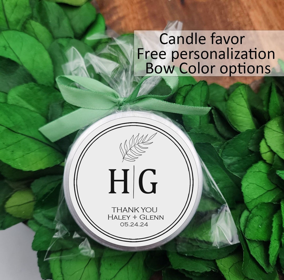 Bulk Wedding Favors Wedding Favor Candle Personalized Etsy