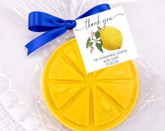 Lemon Soap Favor – Personalized Guest Gift for Bridal or Baby Shower