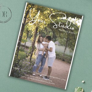 Fotografie Marketing Karte, Fotografie Marketing Vorlage, Promo Karte, Familien Fotograf Marketing, Fotografie Promo Karte