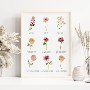 Galatians 5:22, 23, Fruit of the Spirit, Bible Verse Printable Wall Art