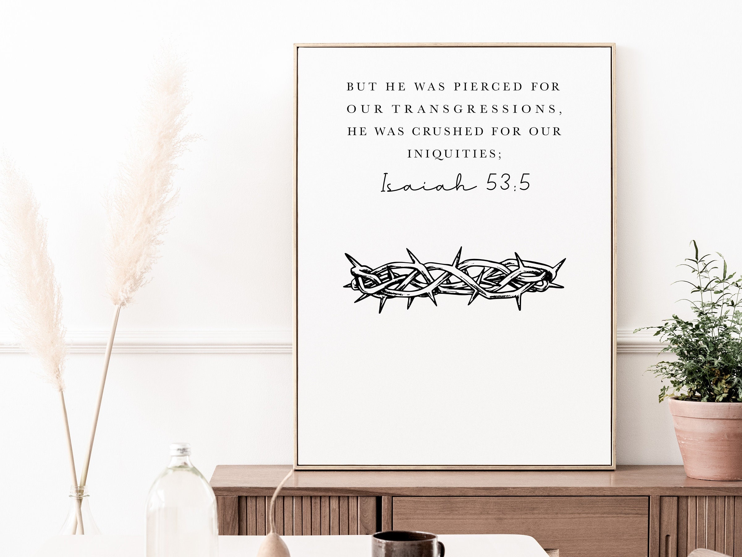 Set of 6 Printable Posters, Religious Easter Story Decoration, Bible ...
