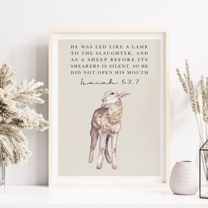Set of 6 Printable Posters, Religious Easter Story Decoration, Bible ...
