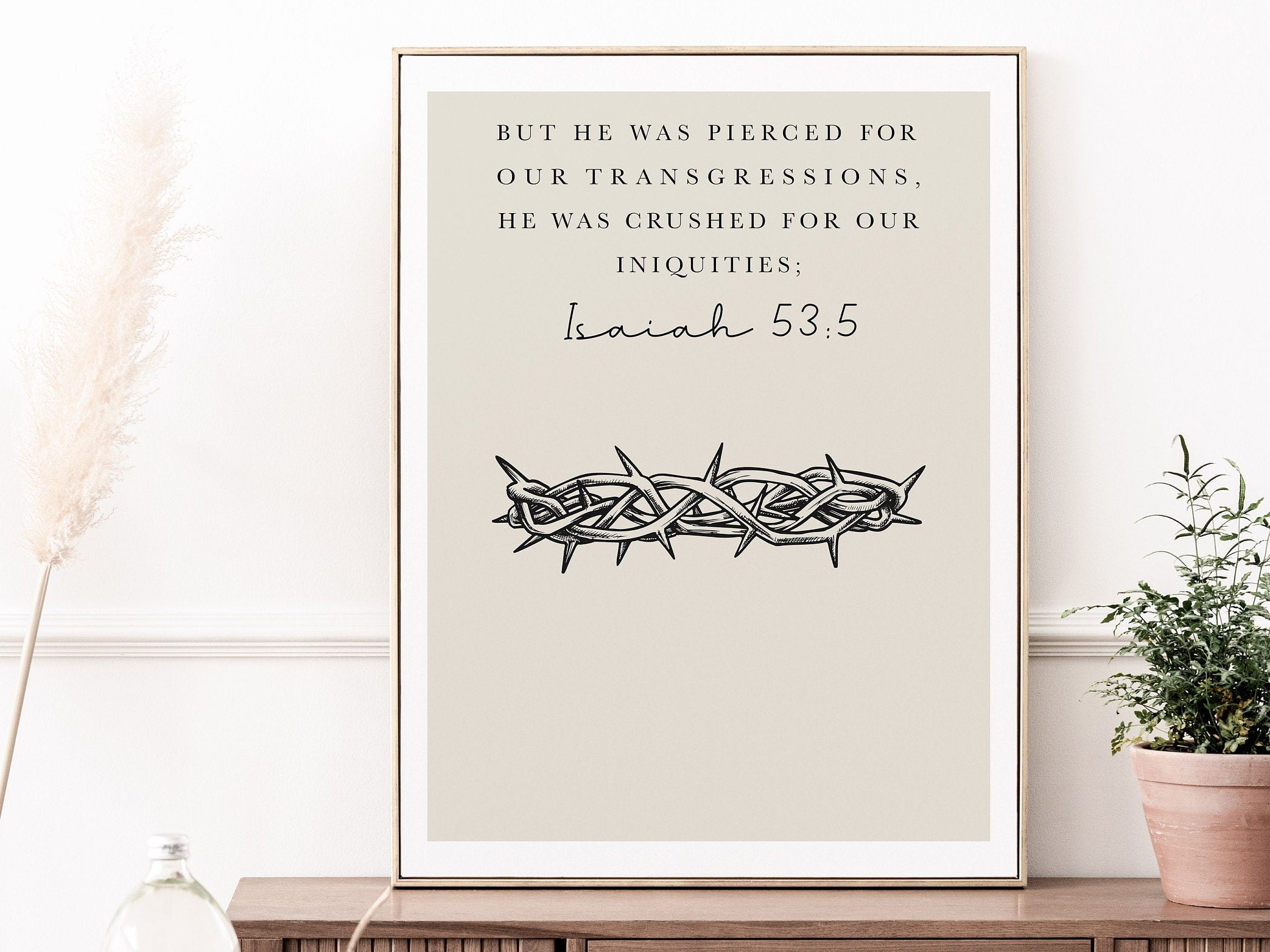 Set of 6 Printable Posters, Religious Easter Story Decoration, Bible ...