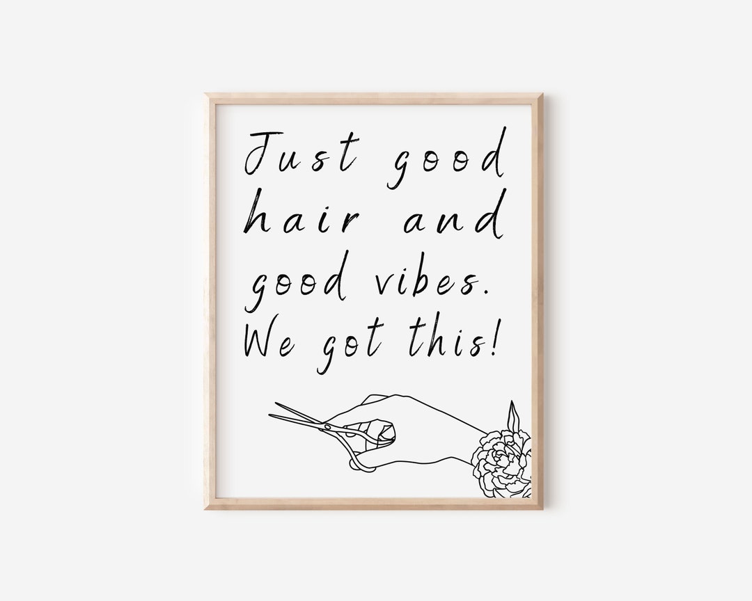 Hair Salon Poster, Hair Salon Decor, Funny Hair Salon Print, Hair Salon