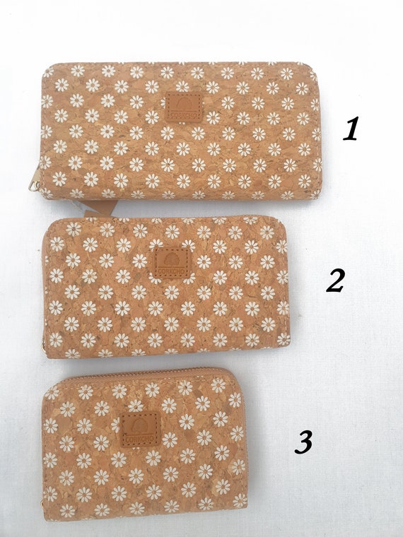 Natural Cork Wallet for Women Vegan Leather Cork From Portugal Cork Accessories a Gift for Eco responsible Women Etsy