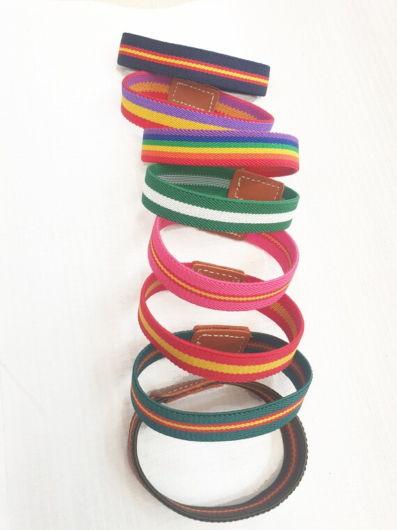 Bracciale Personalizzato Bandiera Spagna Con Iniziale - In Pelle E Tessuto Elastico Per Uomo E Donna - MIBANDERA - 4